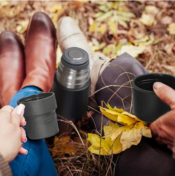 Naturehik 600ml 3 in 1 Vacuum Flask Silver