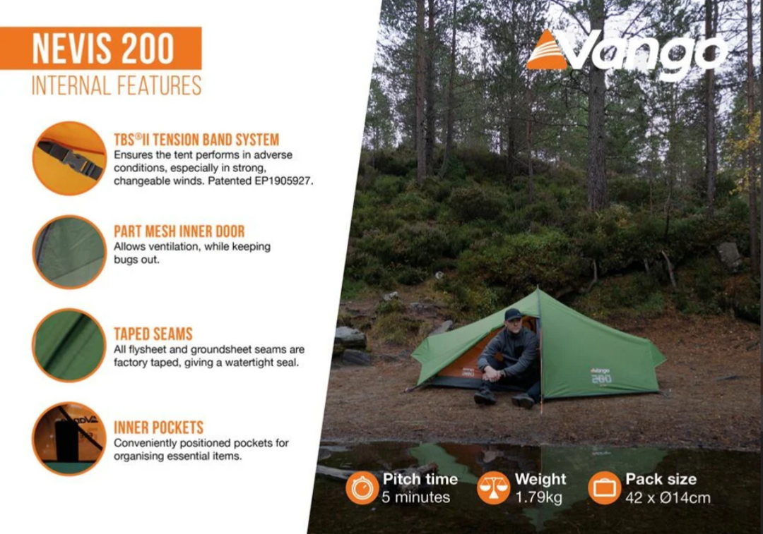 Vango Nevis 200 Hiking Tent