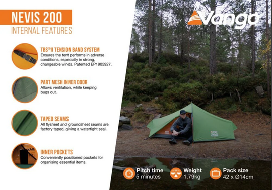 Vango Nevis 200 Hiking Tent