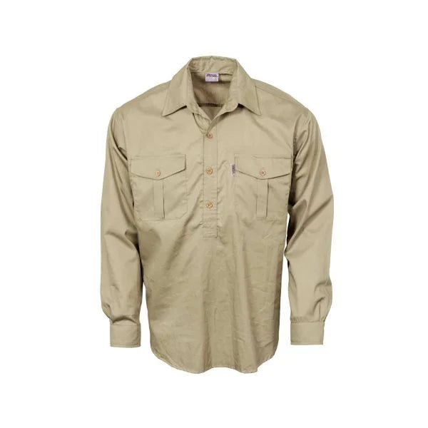 Box Front Long Sleeve Shirt