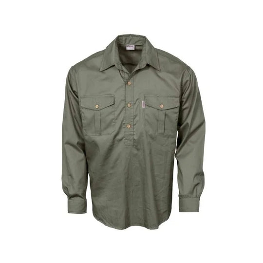 Box Front Long Sleeve Shirt