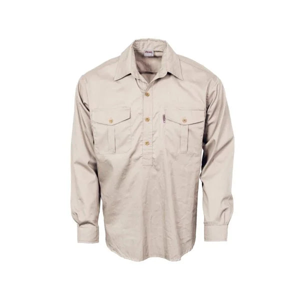 Box Front Long Sleeve Shirt
