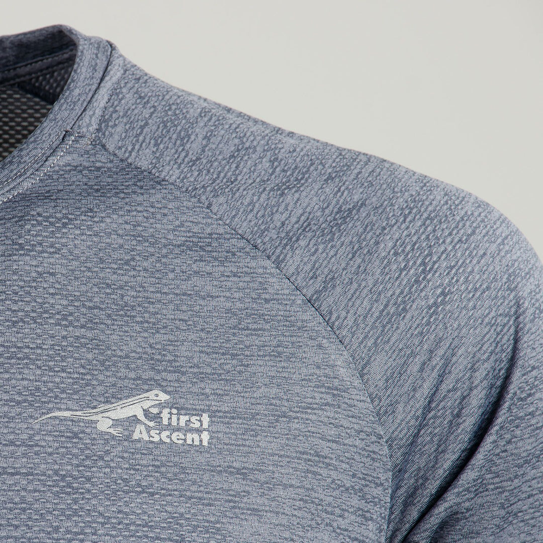 First Ascent Men's Corefit Running Tee Mist