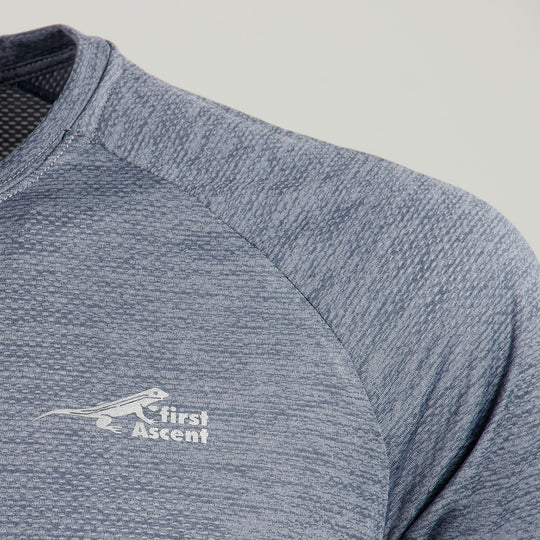 First Ascent Men's Corefit Running Tee Mist