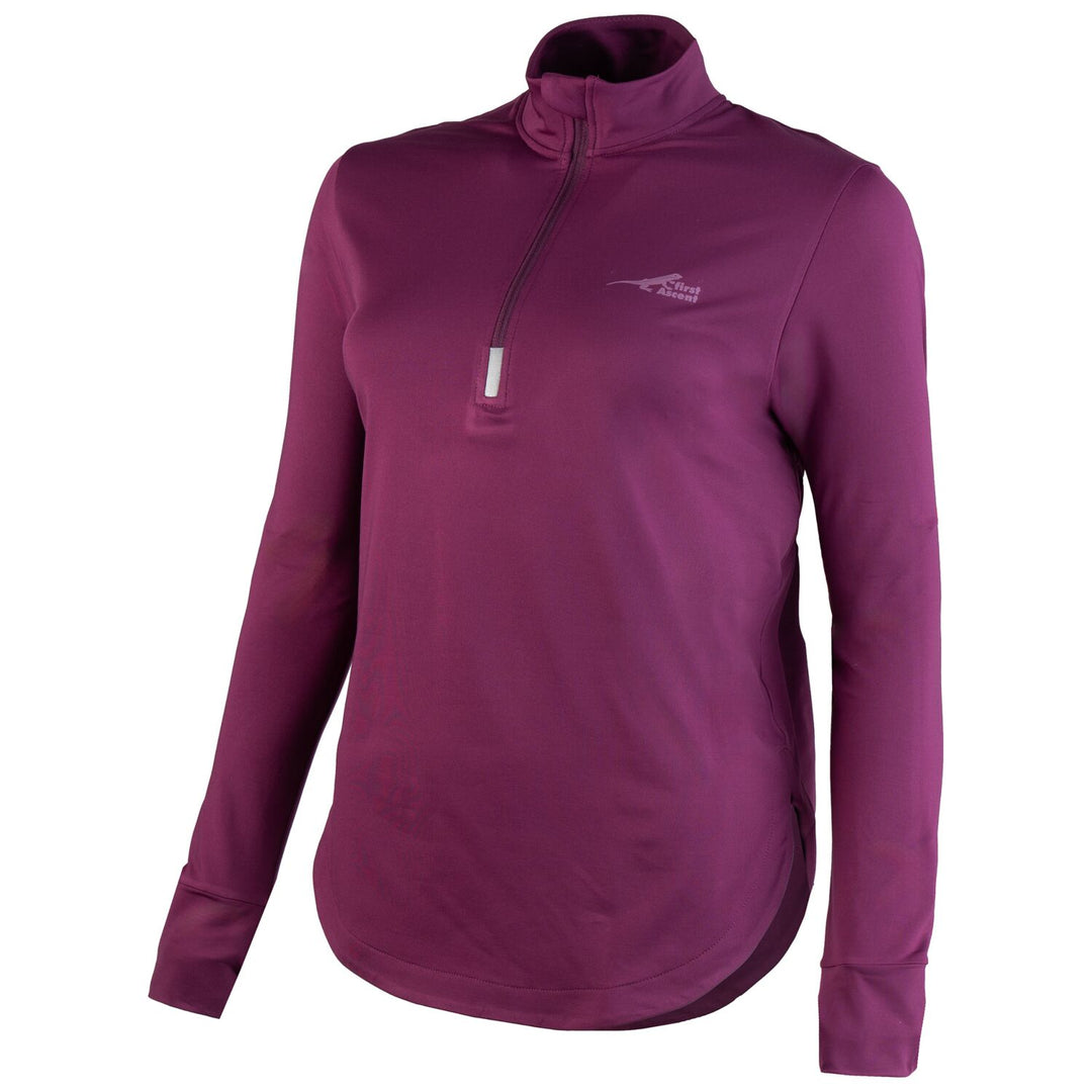 First ascent Ladies Corefit 1/4 Zip Top