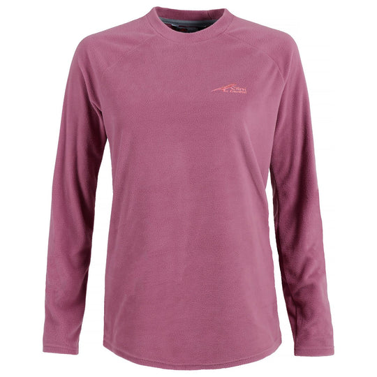 First Ascent Ladies Core Fleece Pullover Top Wild Bark