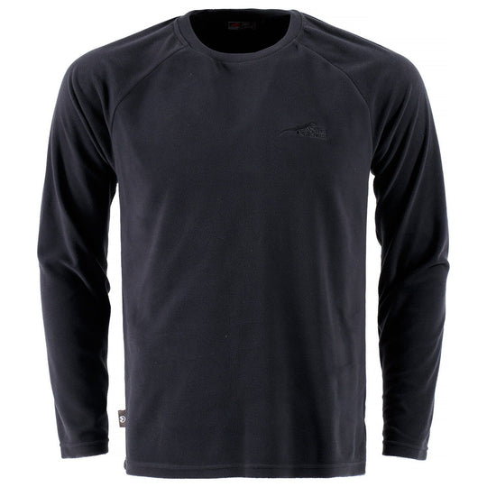 First Ascent Men's Core Fleece Pullover Top Black