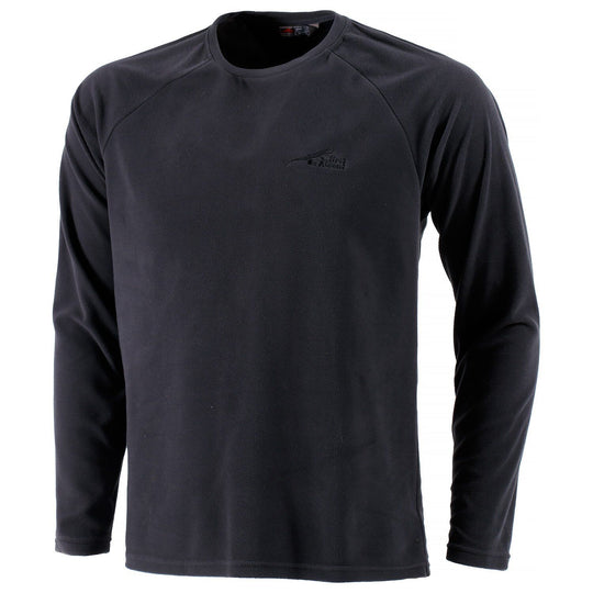 First Ascent Men's Core Fleece Pullover Top Black